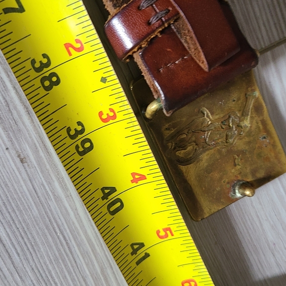 Polo by Ralph Lauren Brown Leather Belt - Picture 8 of 10